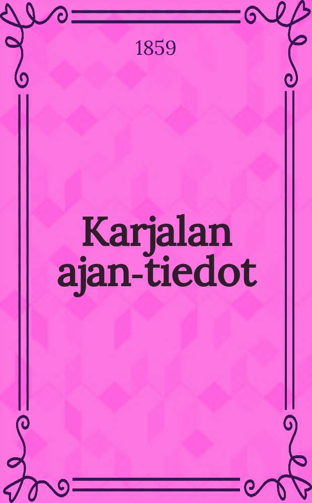 Karjalan ajan-tiedot
