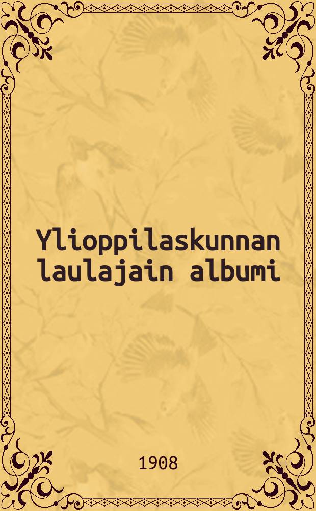 Ylioppilaskunnan laulajain albumi