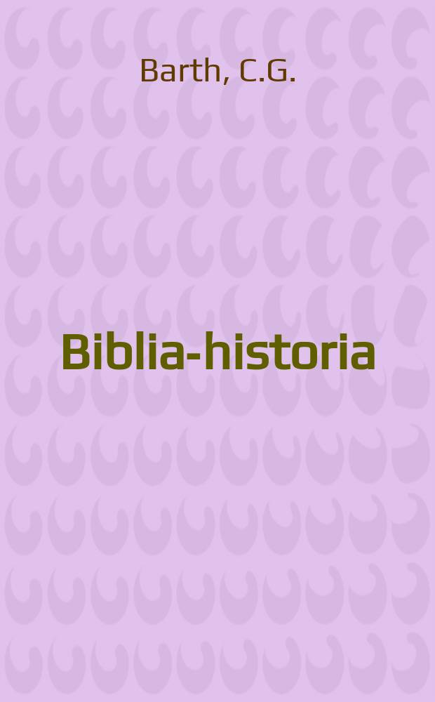 Biblia-historia