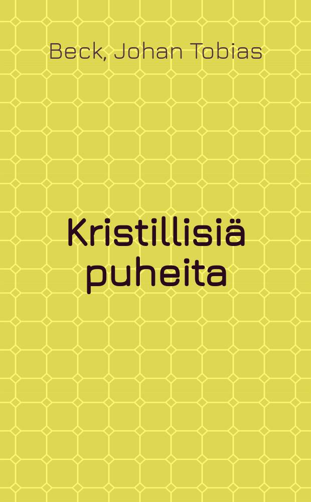 Kristillisi&auml; puheita