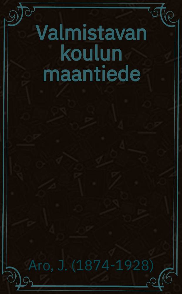 Valmistavan koulun maantiede