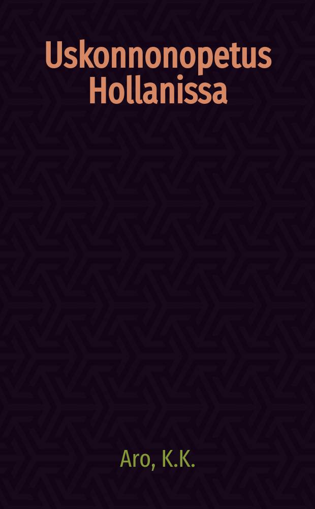 Uskonnonopetus Hollanissa