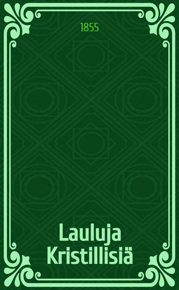 Lauluja Kristillisiä