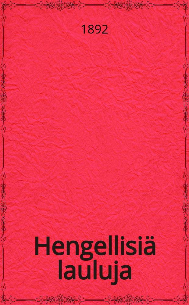 Hengellisiä lauluja