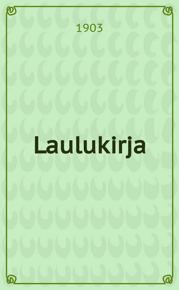 Laulukirja