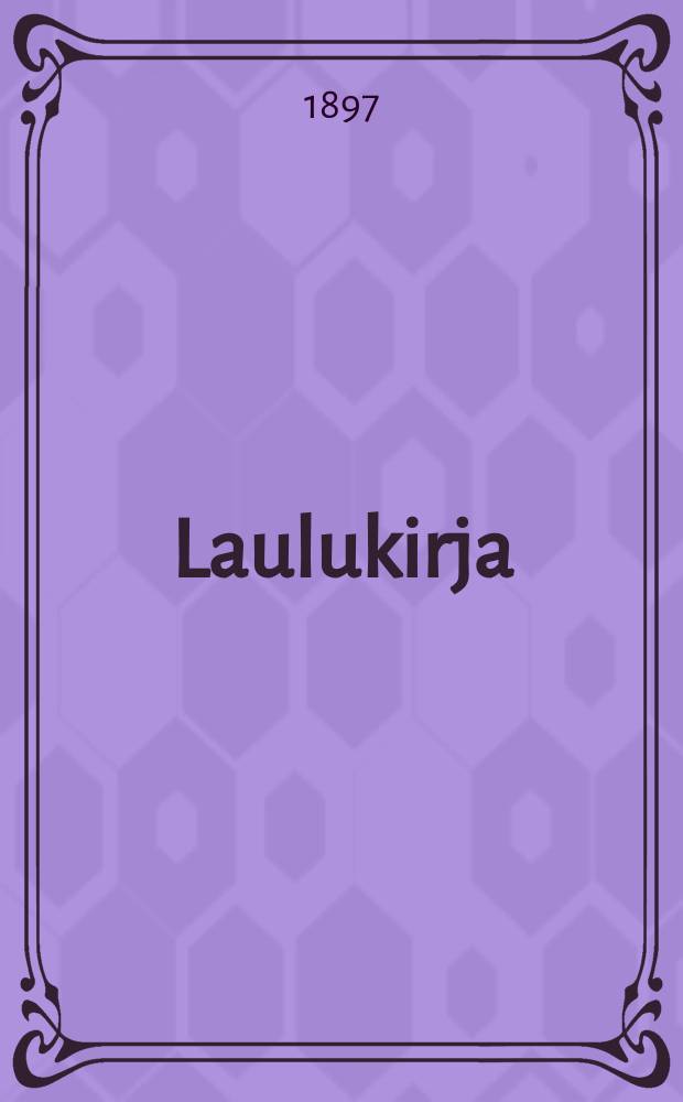 Laulukirja