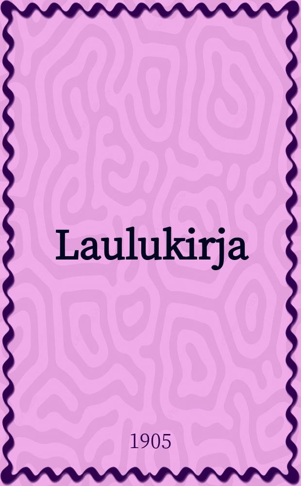 Laulukirja