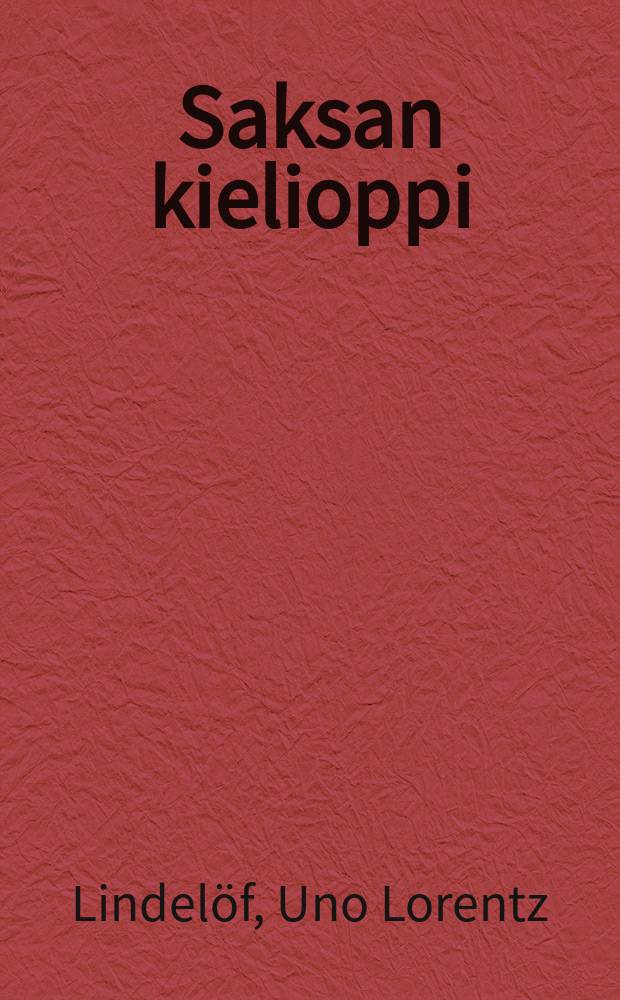 Saksan kielioppi