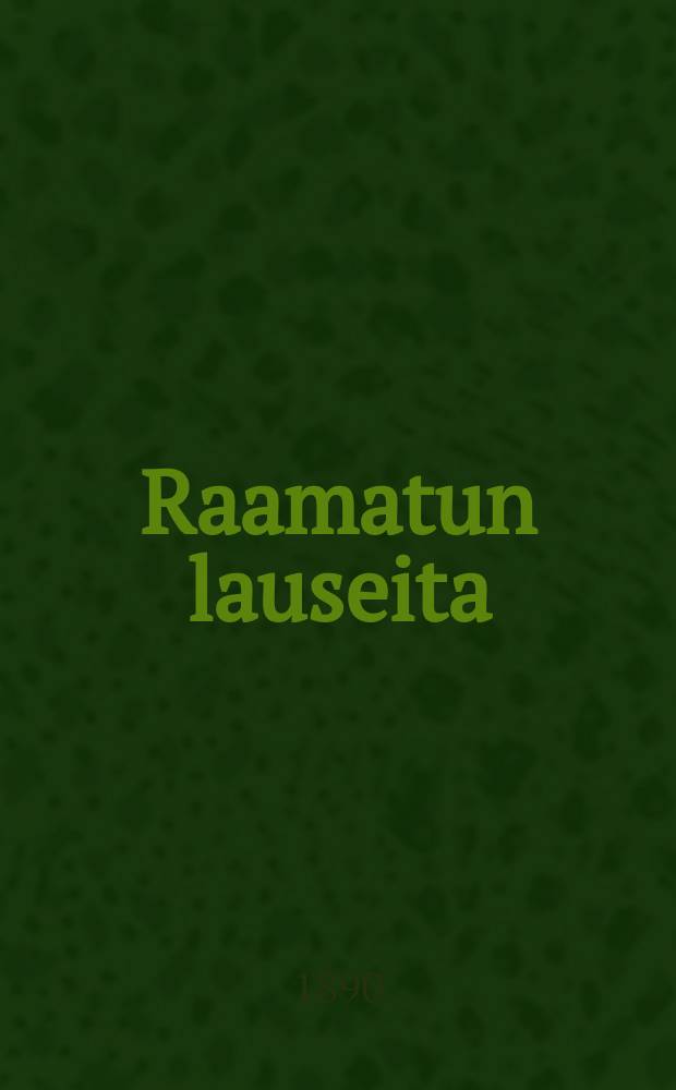 Raamatun lauseita