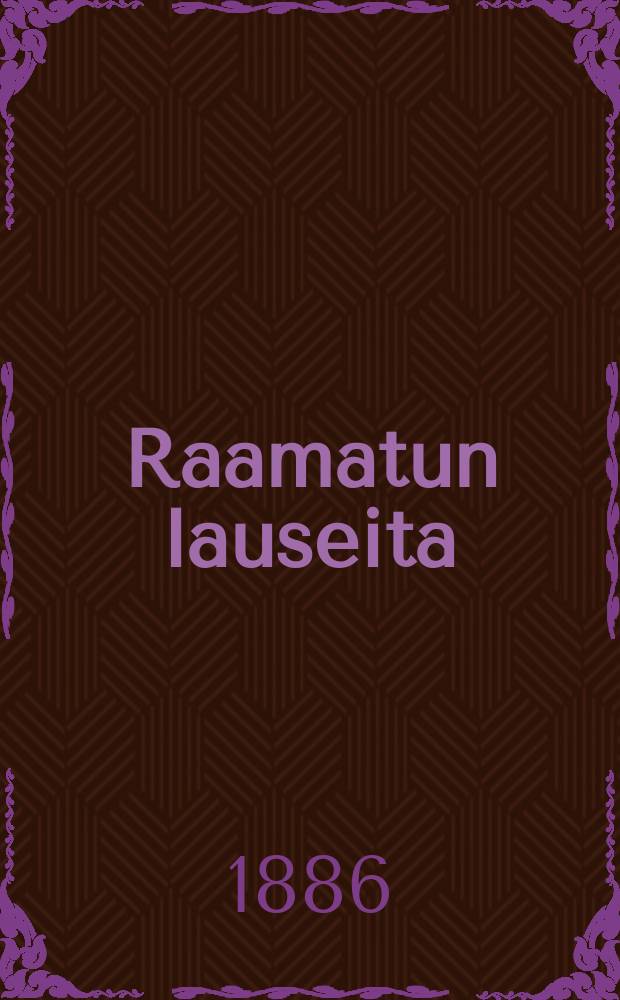 Raamatun lauseita