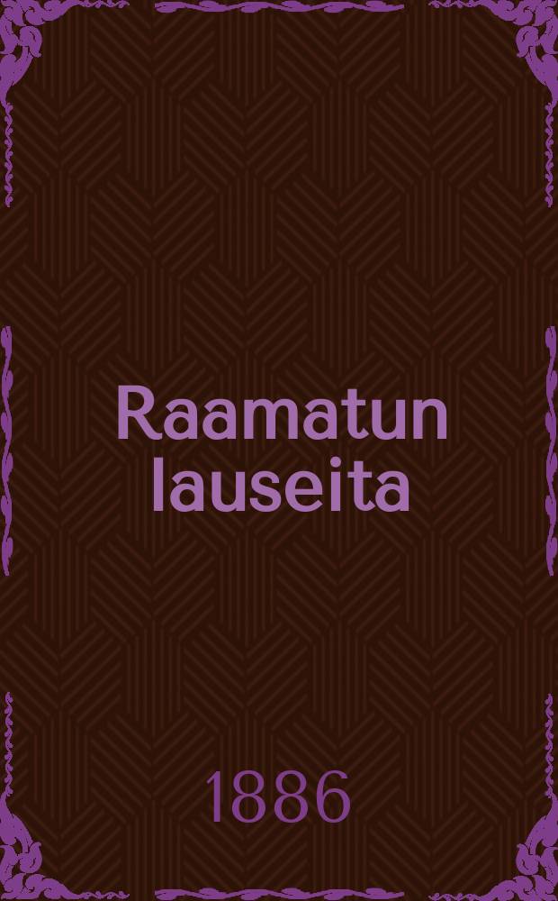 Raamatun lauseita