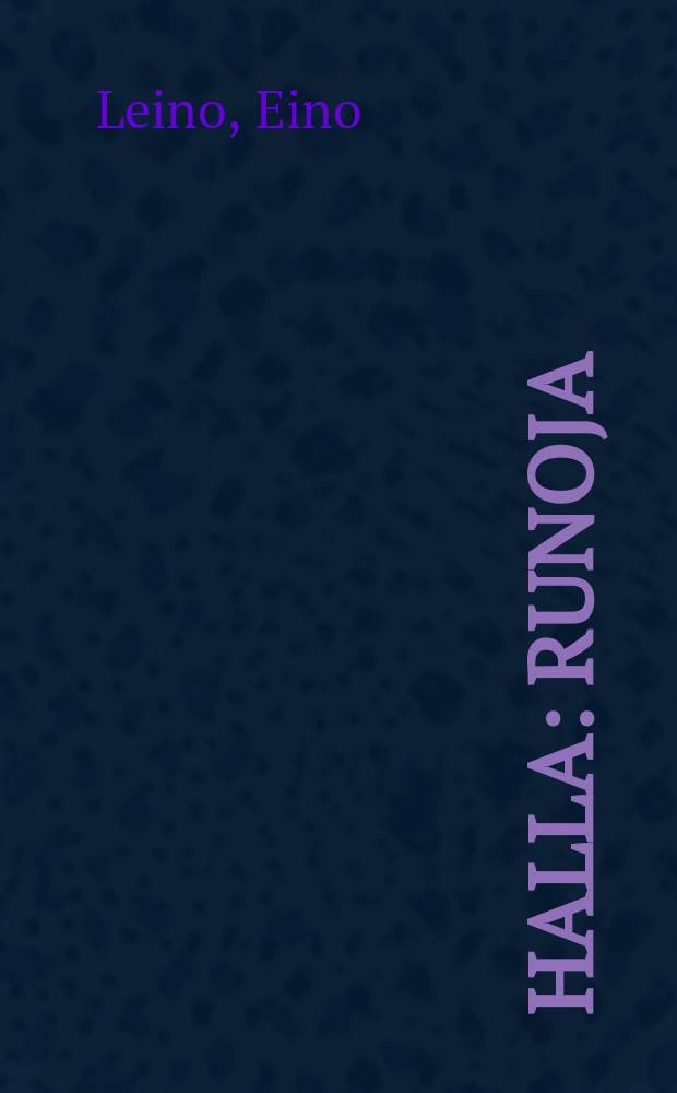 Halla : runoja