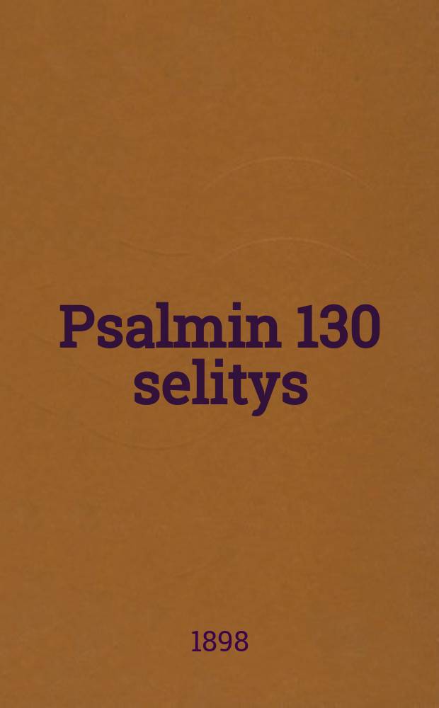 Psalmin 130 selitys