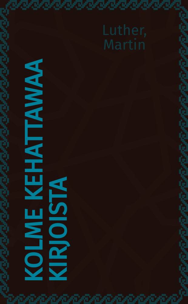 Kolme kehattawaa kirjoista