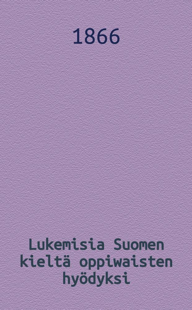 Lukemisia Suomen kieltä oppiwaisten hyödyksi