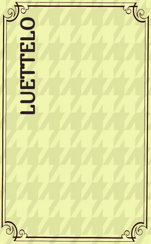 Luettelo