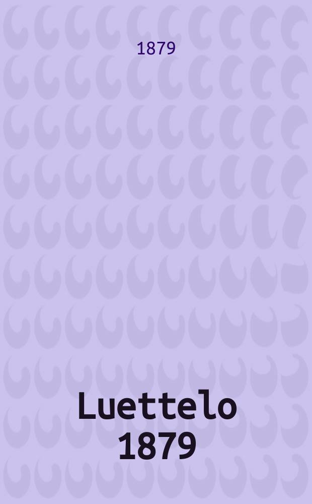 Luettelo 1879