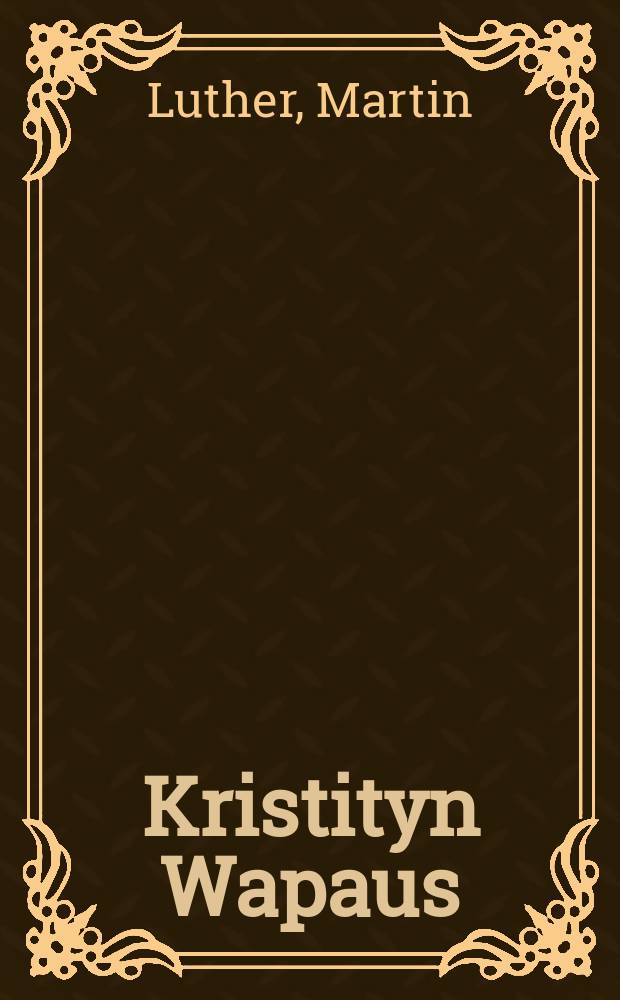 Kristityn Wapaus