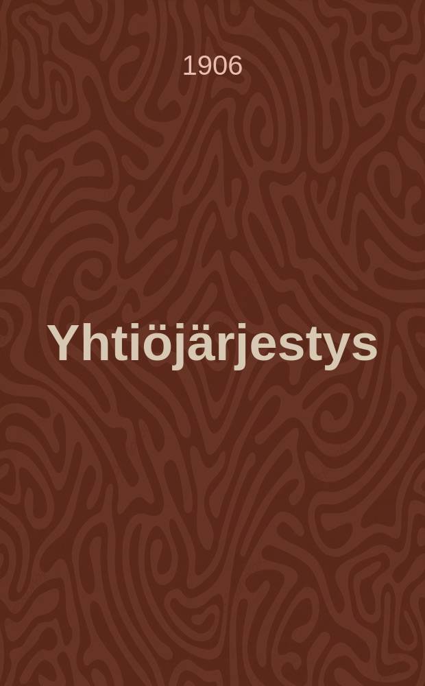 Yhti&ouml;j&auml;rjestys