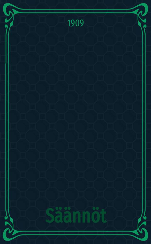 S&auml;&auml;nn&ouml;t