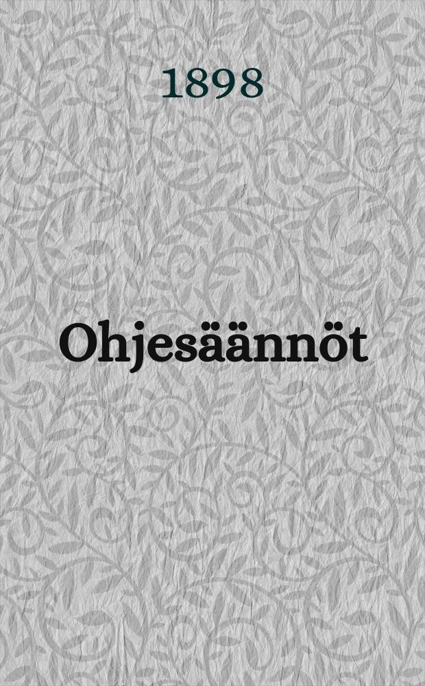 Ohjes&auml;&auml;nn&ouml;t