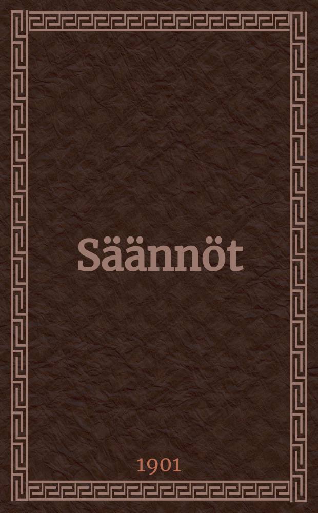 S&auml;&auml;nn&ouml;t