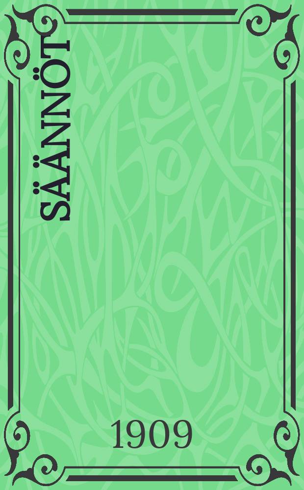 S&auml;&auml;nn&ouml;t