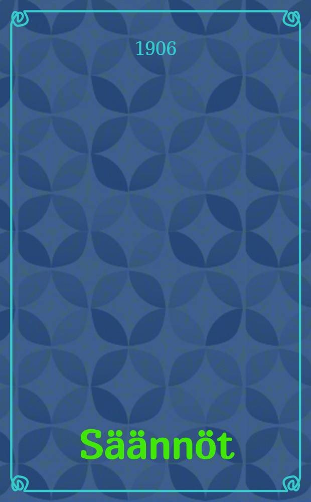 S&auml;&auml;nn&ouml;t