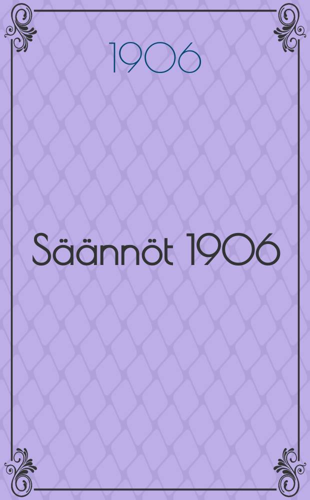 Säännöt 1906