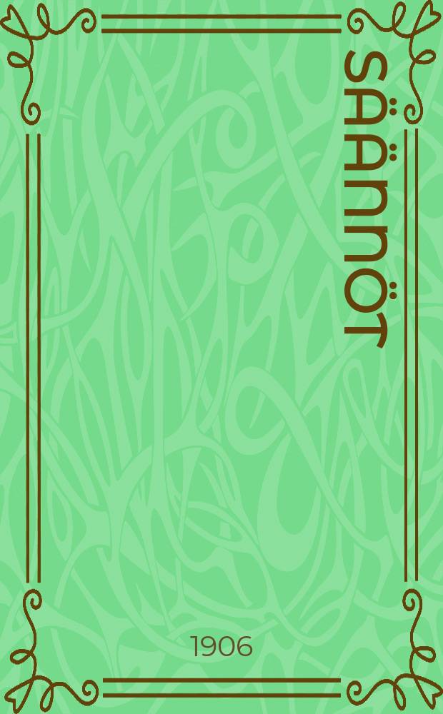 S&auml;&auml;nn&ouml;t