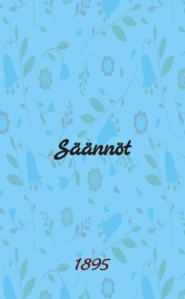 S&auml;&auml;nn&ouml;t