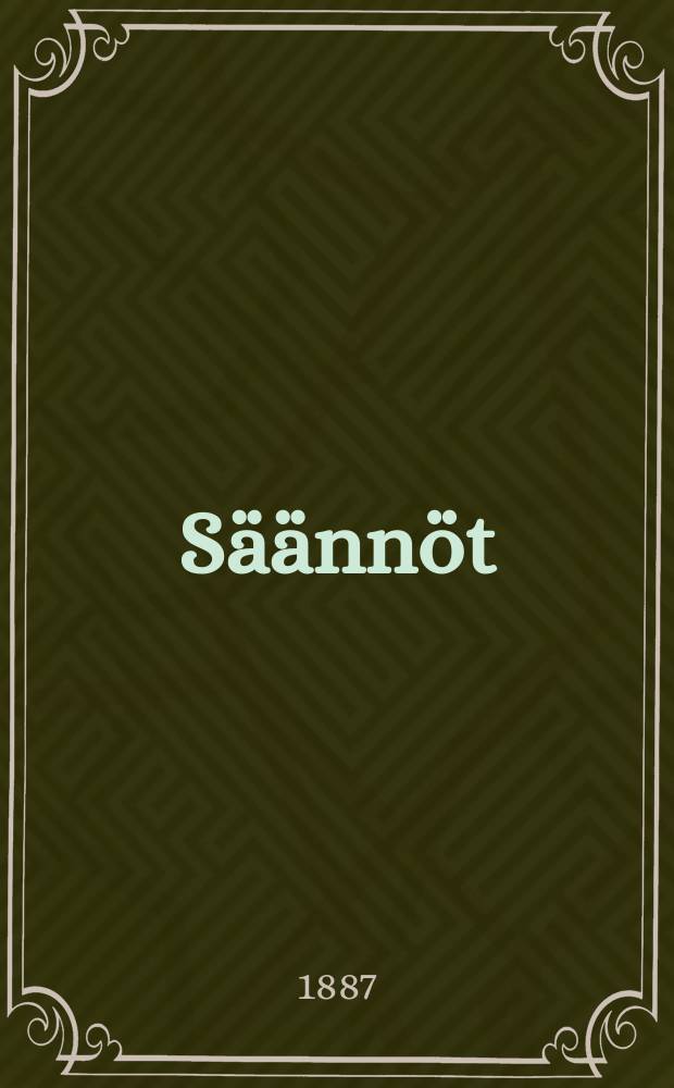 S&auml;&auml;nn&ouml;t