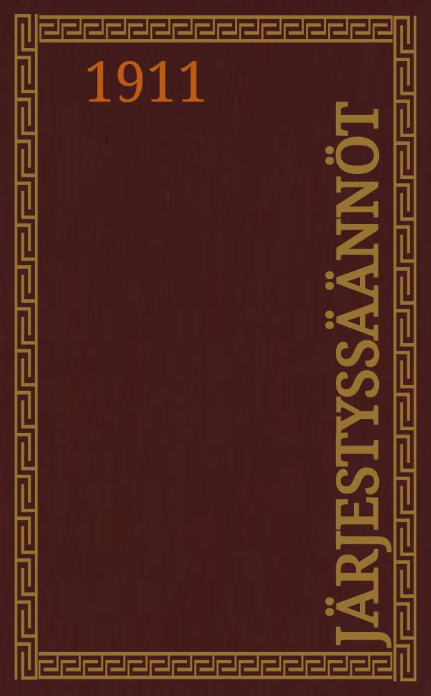Järjestyssäännöt
