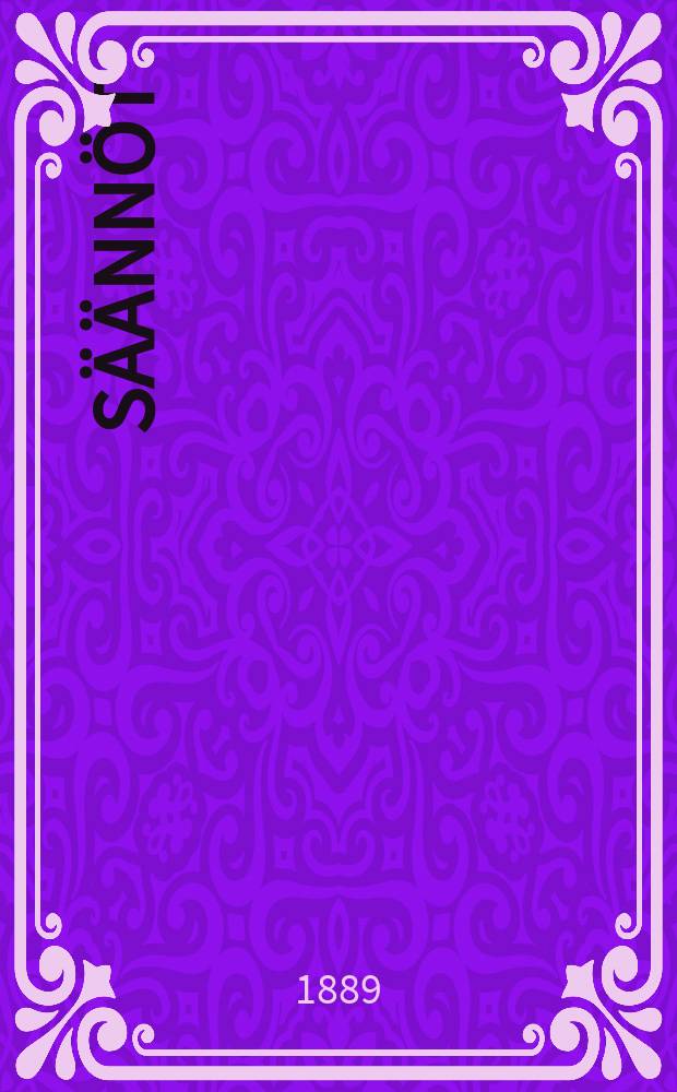 S&auml;&auml;nn&ouml;t