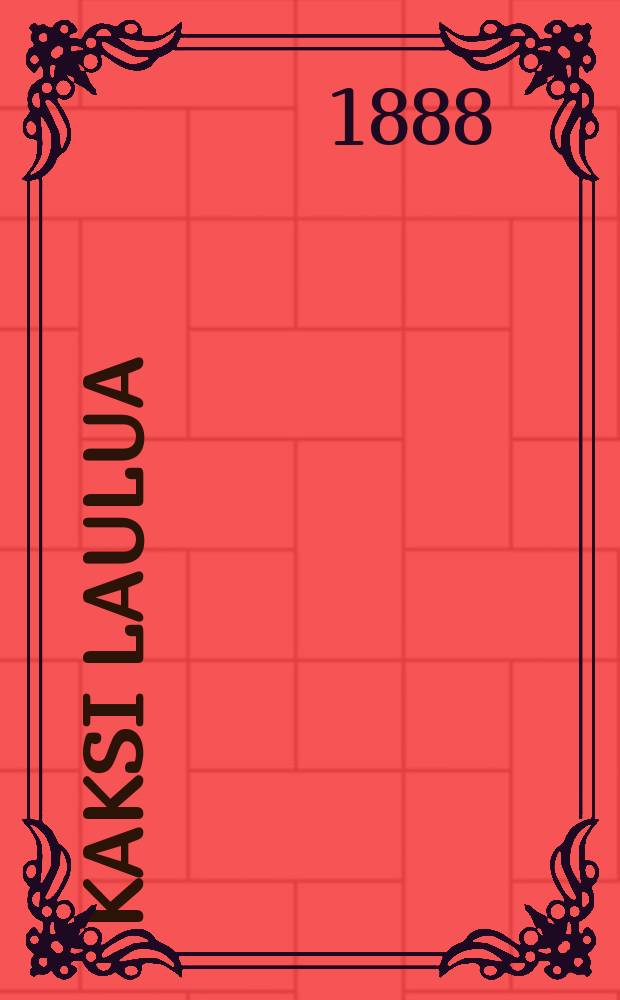 Kaksi laulua