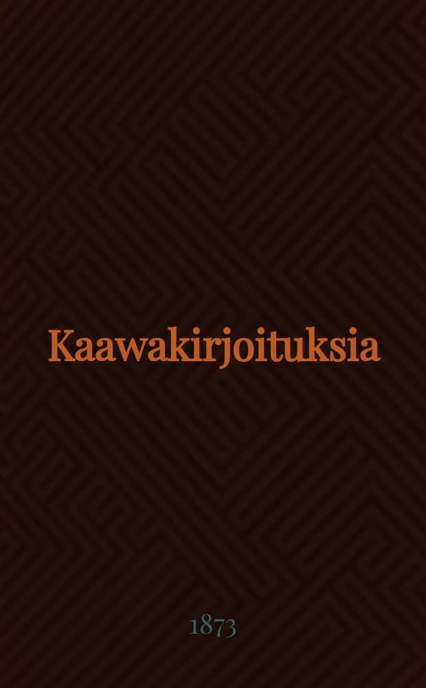 Kaawakirjoituksia