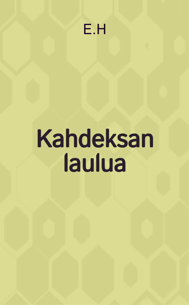 Kahdeksan laulua