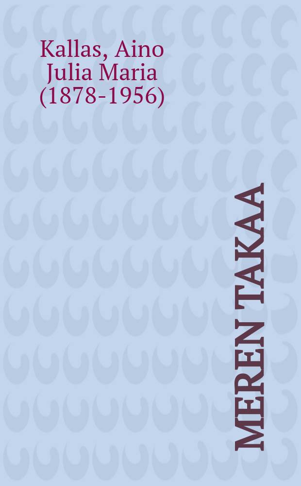 Meren takaa