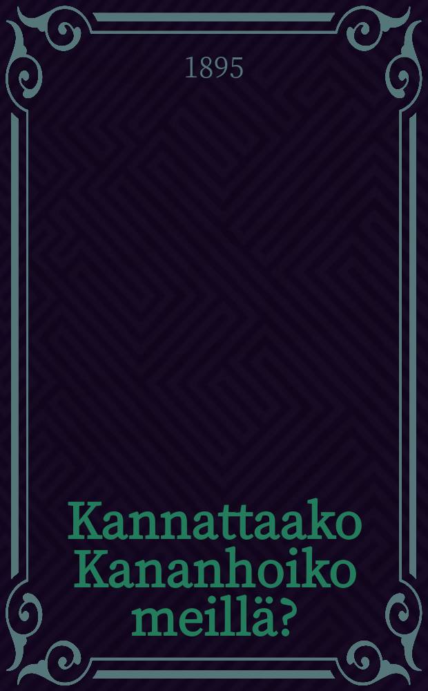 Kannattaako Kananhoiko meill&auml;?