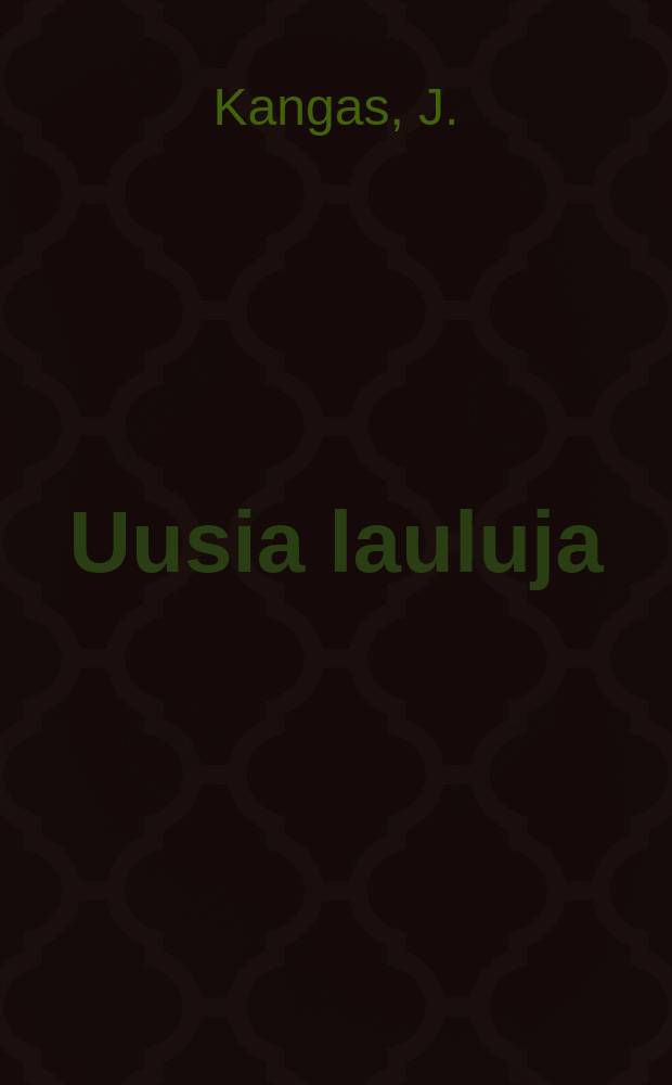 Uusia lauluja