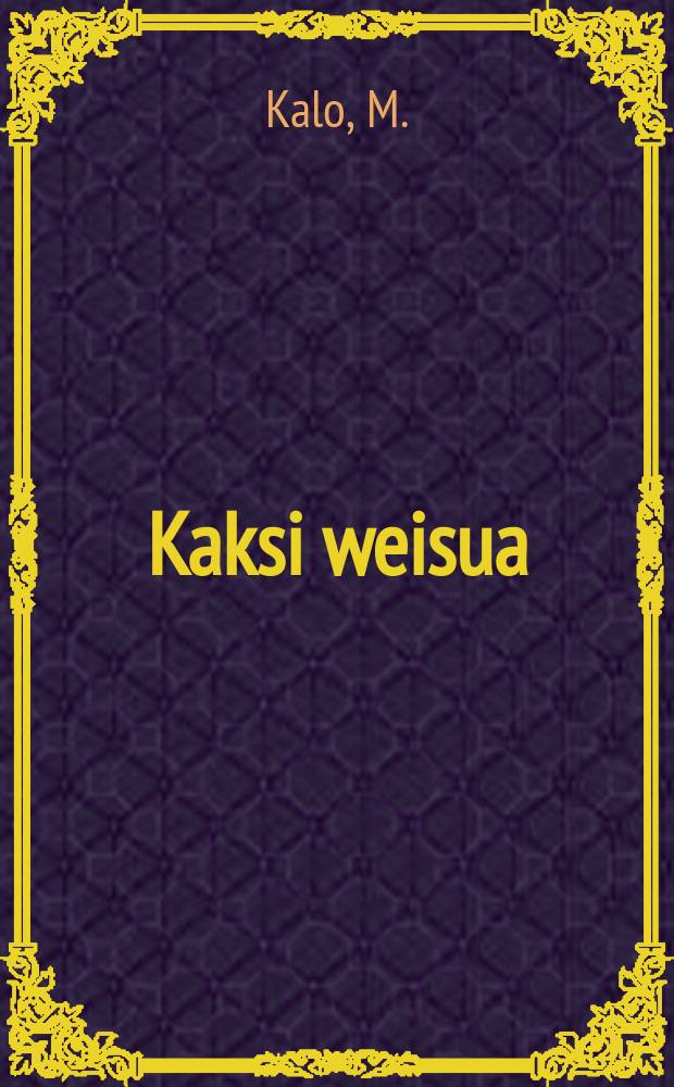 Kaksi weisua