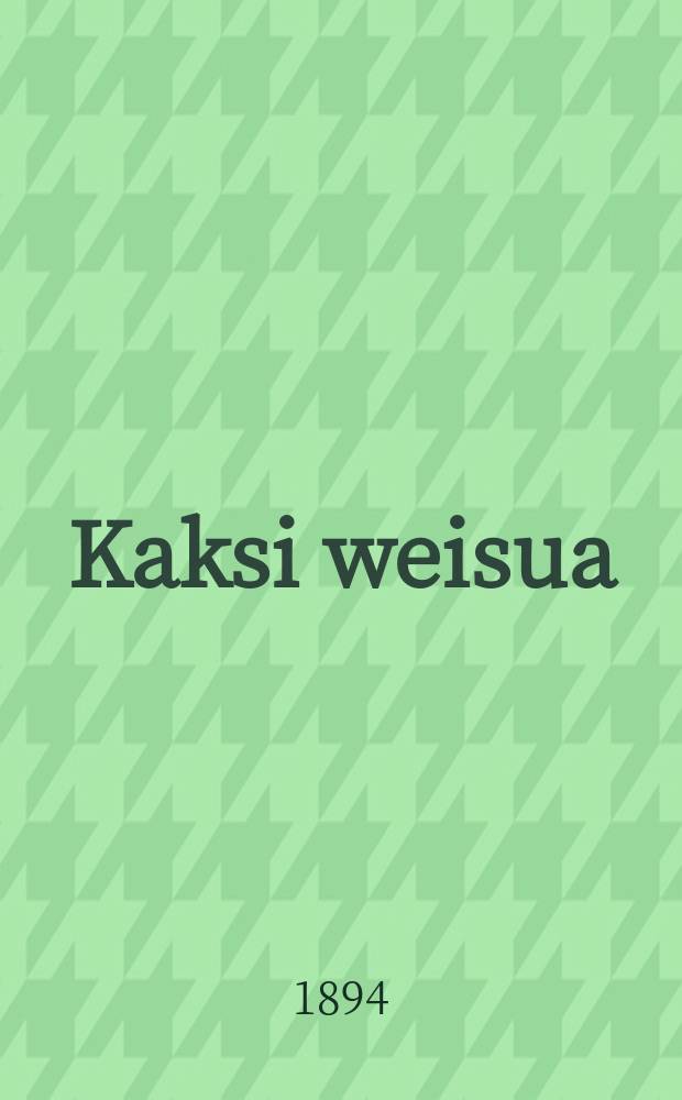 Kaksi weisua