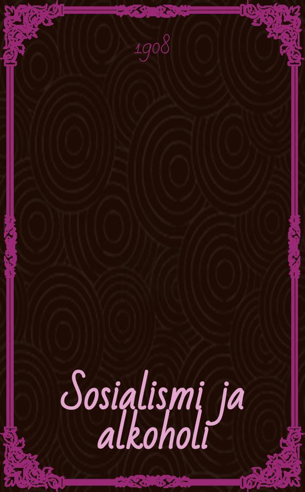 Sosialismi ja alkoholi