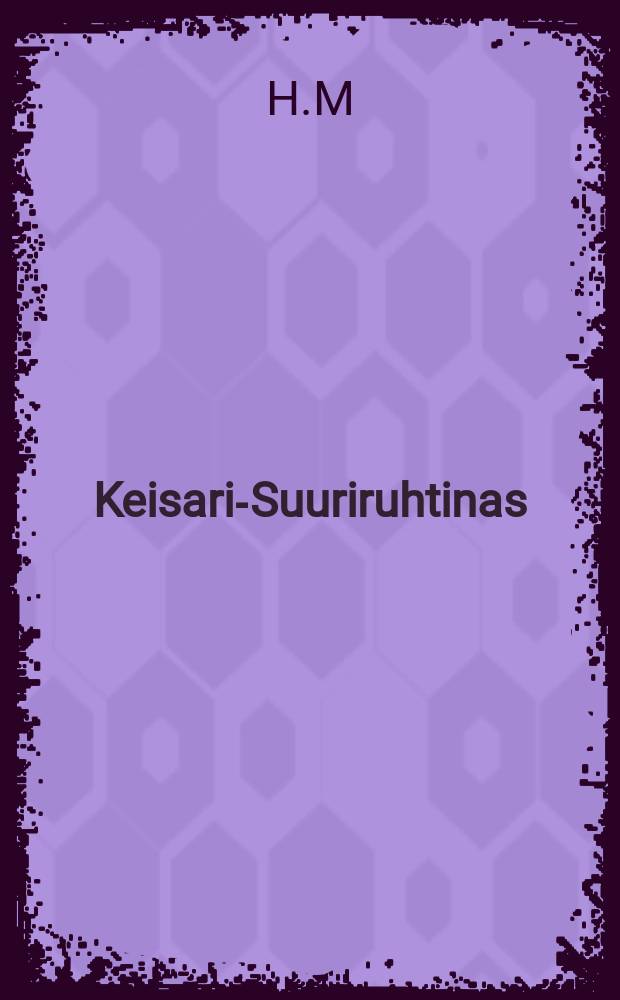 Keisari-Suuriruhtinas : Aleksander II:sen 25-vuutisen nallis.vasosip. Maalisk. 2p. 1880