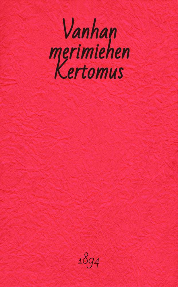 Vanhan merimiehen Kertomus