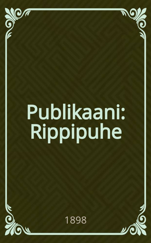 Publikaani : Rippipuhe : Suomennos
