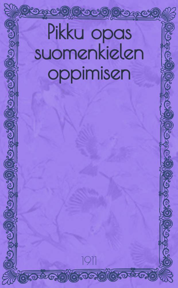 Pikku opas suomenkielen oppimisen
