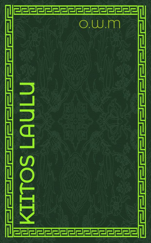 Kiitos laulu