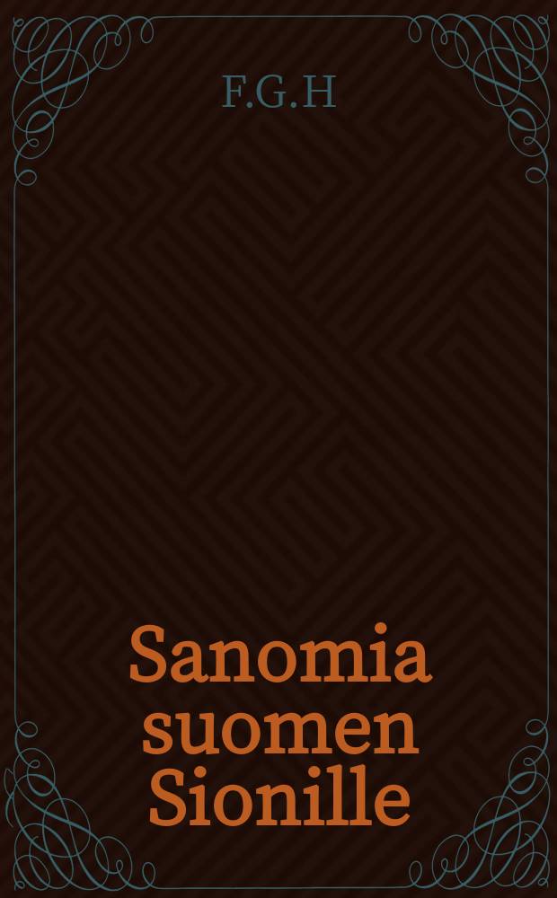 Sanomia suomen Sionille