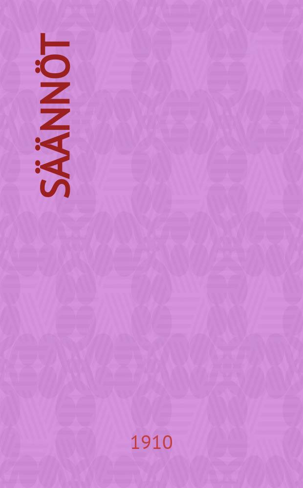 S&auml;&auml;nn&ouml;t